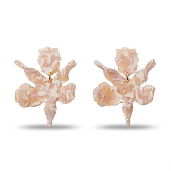 Lele Sadoughi Jewelry - Lele Sadoughi Small Paper Lily Earrings Blush